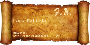 Fass Melinda névjegykártya